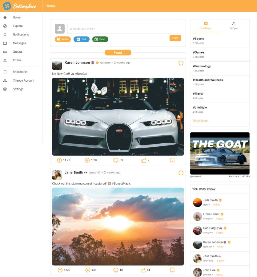 Betterplace - Better Social Media